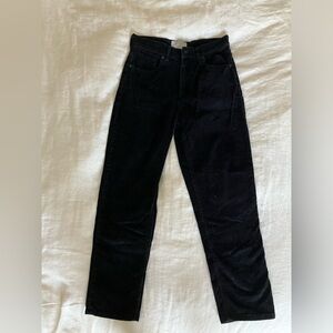 Everlane Cheeky Jean in Black Corduroy
